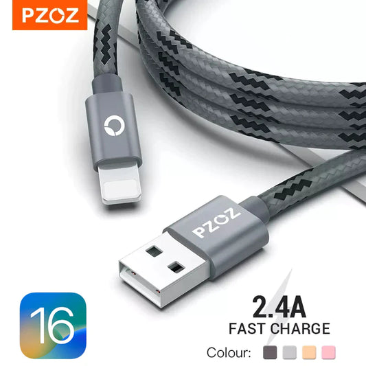 PZOZ Usb Cable for Iphone Cable 14 13 12 11 Pro Max Xs Xr X SE 8 7 6S plus Ipad Air Mini Fast Charging Cable for Iphone Charger